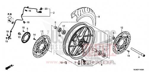FRONT WHEEL VFR800FH de 2017